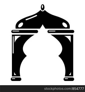 Archway turkey icon. Simple illustration of archway turkey vector icon for web. Archway turkey icon, simple black style