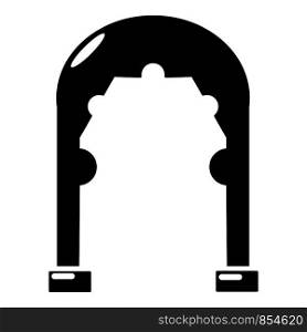 Archway vintage icon. Simple illustration of archway vintage vector icon for web. Archway vintage icon, simple black style