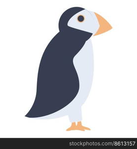 Arctic bird icon cartoon vector. Alaska animal. North polar. Arctic bird icon cartoon vector. Alaska animal