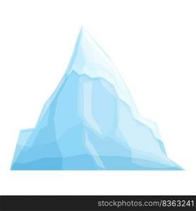 Arctic ice icon cartoon vector. Water glacier. North freeze. Arctic ice icon cartoon vector. Water glacier