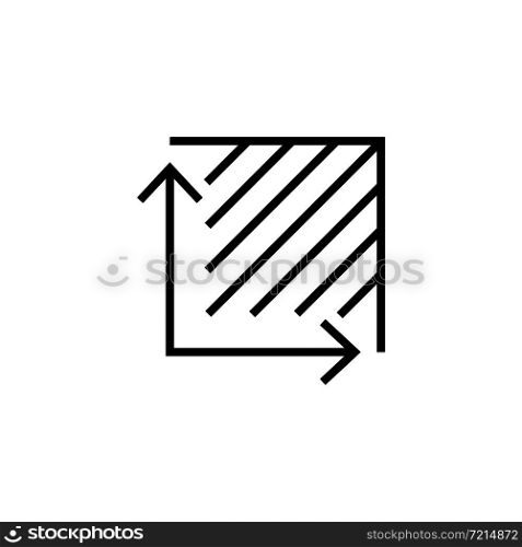 Area icon symbol simple design. Vector eps10