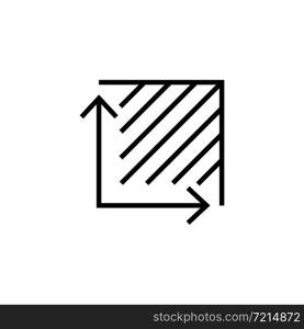 Area icon symbol simple design. Vector eps10