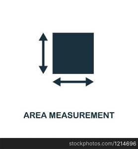 Area Measurement icon. Monochrome style design from measurement collection. UX and UI. Pixel perfect area measurement icon. For web design, apps, software, printing usage.. Area Measurement icon. Monochrome style design from measurement icon collection. UI and UX. Pixel perfect area measurement icon. For web design, apps, software, print usage.