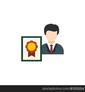 Area of specialization creative icon flat Vector Image