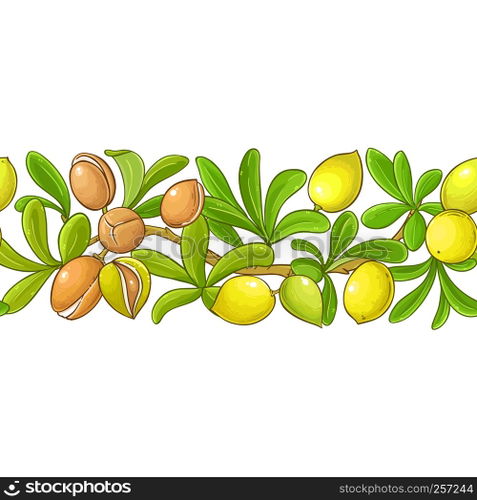argan vector pattern on white background. argan vector pattern