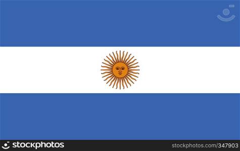 Argentina flag image for any design in simple style. Argentina flag image