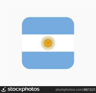 Argentina Flag Vector Illustration