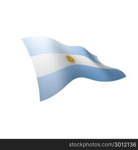 Argentina flag, vector illustration. Argentina flag, vector illustration on a white background