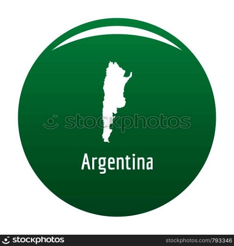 Argentina map in black. Simple illustration of Argentina map vector isolated on white background. Argentina map in black vector simple