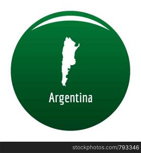 Argentina map in black. Simple illustration of Argentina map vector isolated on white background. Argentina map in black vector simple