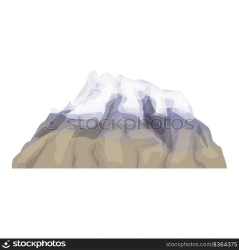 Argentina mountain icon cartoon vector. Travel landmark. National tourism. Argentina mountain icon cartoon vector. Travel landmark