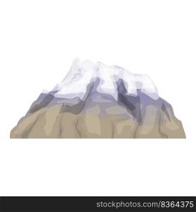 Argentina mountain icon cartoon vector. Travel landmark. National tourism. Argentina mountain icon cartoon vector. Travel landmark