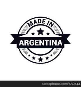 Argentina stamp design vector