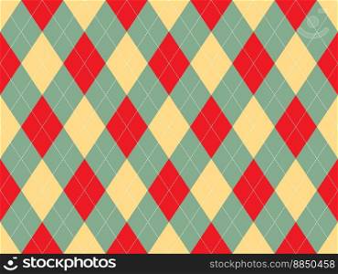 Argyle pattern seamless fabric texture background vector image