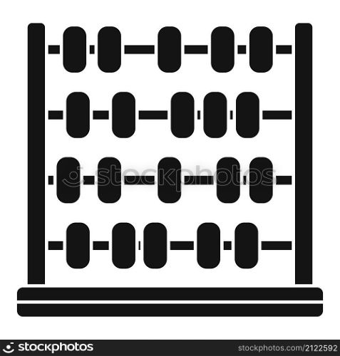 Arithmetic abacus icon simple vector. Math calculator. Counting toy. Arithmetic abacus icon simple vector. Math calculator