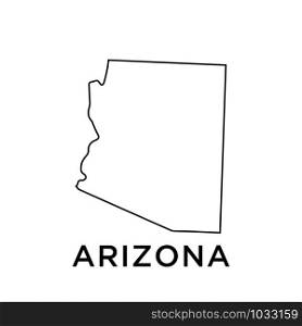 Arizona map icon design trendy