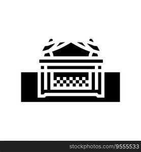 ark of the covenant glyph icon vector. ark of the covenant sign. isolated symbol illustration. ark of the covenant glyph icon vector illustration