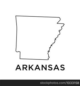 Arkansas map icon design trendy