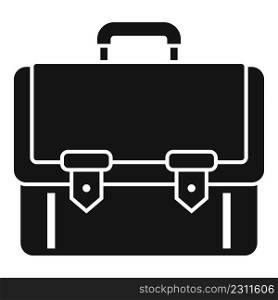 Arm briefcase icon simple vector. Work bag. Suitcase case. Arm briefcase icon simple vector. Work bag
