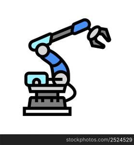 arm robot industry color icon vector. arm robot industry sign. isolated symbol illustration. arm robot industry color icon vector illustration