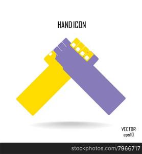 arm-wrestle icon,join hand icon, hand shake icon.vector illustration