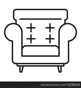 Armchair icon. Outline armchair vector icon for web design isolated on white background. Armchair icon, outline style