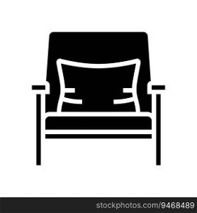 armchair minimalistic stylish glyph icon vector. armchair minimalistic stylish sign. isolated symbol illustration. armchair minimalistic stylish glyph icon vector illustration