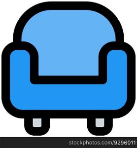 Armchair with cushions for easing stress