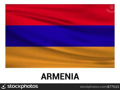 Armenia flag design vector