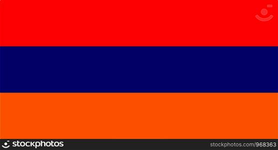 Armenia flag Vector illustration eps10.