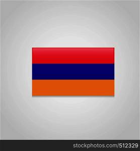 Armenia Flag Vector. Vector EPS10 Abstract Template background