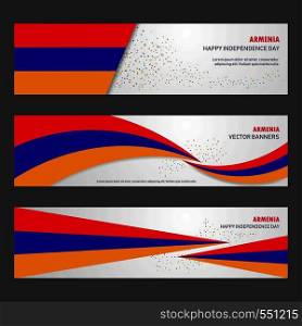 Armenia independence day abstract background design banner and flyer, postcard, landscape, celebration vector illustration