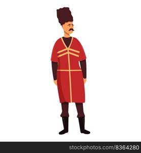 Armenia man icon cartoon vector. Travel country. Yerevan nation. Armenia man icon cartoon vector. Travel country
