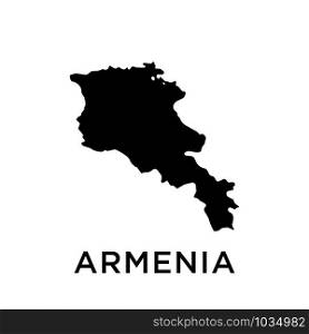 Armenia map icon design trendy