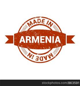 Armenia stamp design vector
