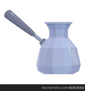 Armenian coffee pot icon cartoon vector. Cezve cup. Cafe bean. Armenian coffee pot icon cartoon vector. Cezve cup