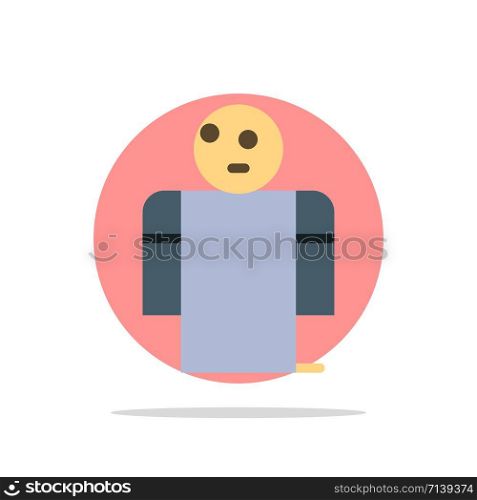 Arms, Hands, Open, Person Abstract Circle Background Flat color Icon