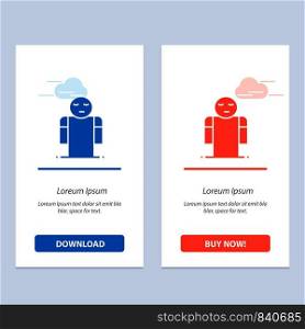 Arms, Hands, Open, Person Blue and Red Download and Buy Now web Widget Card Template