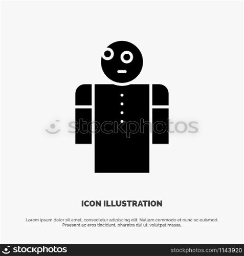 Arms, Hands, Open, Person solid Glyph Icon vector