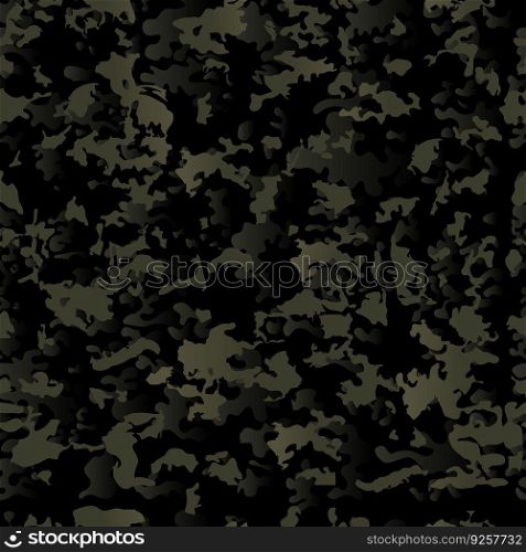 Army camouflage wrap seamless dark pattern Vector Image
