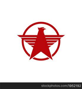 army falcon wing badge icon vector illustration design template