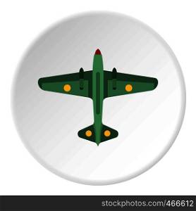 Army fighter icon in flat circle isolated on white background vector illustration for web. Army fighter icon circle