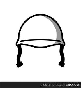 Army Helmet Icon Vector Design Template.