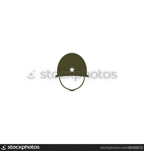 Army helmet icon.vector illustration symbol design.