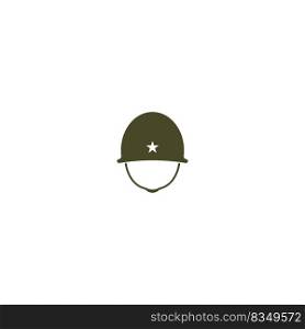 Army helmet icon.vector illustration symbol design.