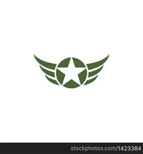 Army logo vector illustration template