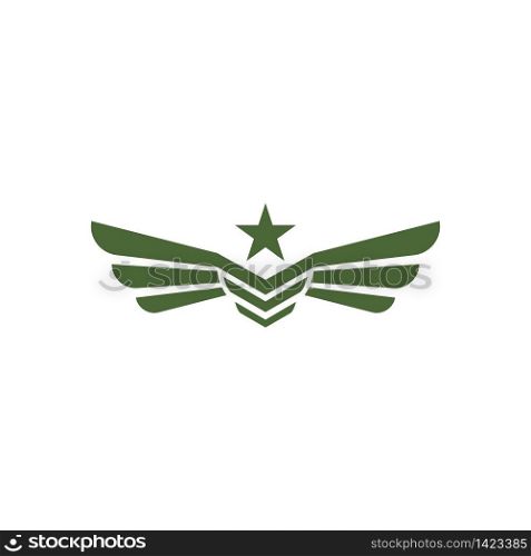 Army logo vector illustration template