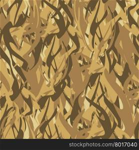 Army pattern of flames. Military Vector Camouflage texture abstract fire. Hunter, soldiers protective seamless pattern.