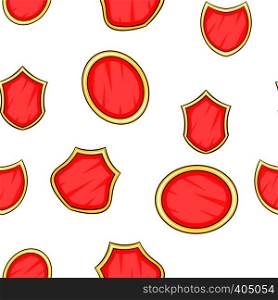 Army shield pattern. Cartoon illustration of army shield vector pattern for web. Army shield pattern, cartoon style