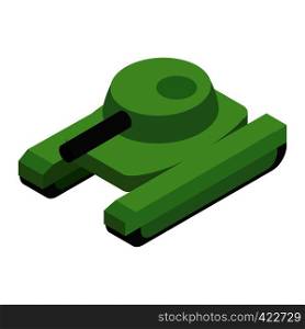 Army tank isometric 3d icon on a white background. Army tank isometric 3d icon